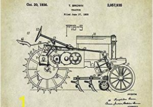 John Deere Tractor Wall Murals Amazon John Deere Tractor Patent Poster Art Print 11×14