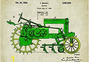 John Deere Tractor Wall Murals John Deere Tractor Patent Poster Art Print 11×14 toys Charles Freitag Wall Decor