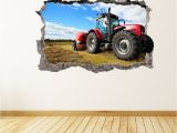 John Deere Wall Mural Tractor Wall Art Decal 3d Smashed John Deere Vinyl Wall Decor