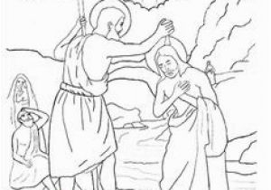 John the Baptist Baptizing Jesus Coloring Page 107 Best Coloring Pages Images