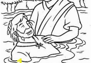 John the Baptist Baptizing Jesus Coloring Page 75 Best Coloring Bible Nt Gospels Images