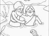 John the Baptist Baptizing Jesus Coloring Page John Der Baptist Und Jesus Malvorlagen Crayola Drawing Best New