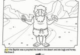 John the Baptist Coloring Pages Printable Coloring Pages John the Baptist Coloring Pages for Preschoolers