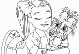 Jojo Siwa and Bowbow Coloring Pages Shopping with Jojo Siwa and His Dog Bow Bow for Christmas