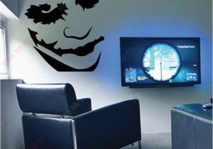 Joker Wall Mural Free Shipping Large the Joker Heath Ledger Batman Wall Art Sticker