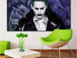 Joker Wall Mural Suicide Squad Jared Leto Joker Movie Figure Printing Posters Wall