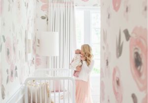 Jolie Floral Wall Mural Baby Girl Nursery Inspiration Love the Floral Wallpaper and