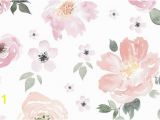 Jolie Floral Wall Mural Jolie Floral Wallpaper Watercolor Wallpaper Monika Hibbs