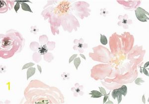 Jolie Floral Wall Mural Jolie Floral Wallpaper Watercolor Wallpaper Monika Hibbs