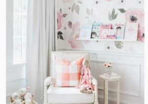 Jolie Floral Wall Mural Such A Pretty Girls Nursery Love All the Whites with the