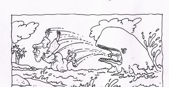 Jonah and the Whale Coloring Page Free Printable Jonah and the Whale Coloring Pages for Kids