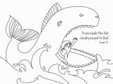 Jonah and the Whale Coloring Pages Printable Jonah Coloring Page Free Download