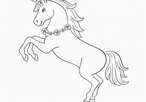 Jonah Runs From God Coloring Page Unicorn with A Flowers Necklace Coloring Page