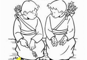 Jonathan and David Bible Coloring Pages 16 Best David and Saul Images On Pinterest