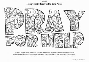 Joseph Smith Golden Plates Coloring Page 5 – Lesson 5 – Joseph Smith Receives the Gold Plates