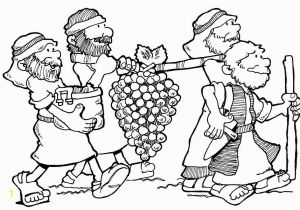 Joshua and Caleb Bible Coloring Pages Coloring Sheets for the Story Of Joshua and Caleb 4
