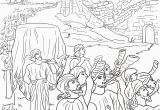 Joshua and the Battle Of Jericho Coloring Page Joshua and the Fall Of Jericho Bible Coloring Pages