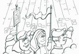 Joshua and the Battle Of Jericho Coloring Pages Joshua and the Battle Jericho Coloring Page and the Walls