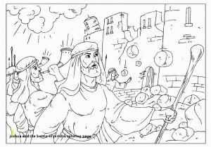 Joshua and the Battle Of Jericho Coloring Pages Joshua and the Battle Jericho Coloring Page and the Walls