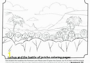 Joshua and the Promised Land Coloring Page Joshua and the Battle Jericho Coloring Pages Simple Color Pages