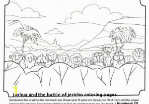 Joshua and the Promised Land Coloring Page Joshua and the Battle Jericho Coloring Pages Simple Color Pages