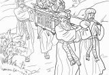 Joshua Crosses the Jordan River Coloring Page Joshua and the israelites Cross the Jordan River Coloring