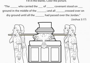 Joshua Crossing the Jordan River Coloring Page 177 Best Joshua Images