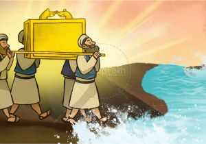 Joshua Crossing the Jordan River Coloring Page 4955 Story Free Clipart 34
