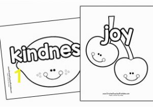 Joy Fruit Of the Spirit Coloring Page Fruit Of the Spirit Printables Christian Preschool Printables