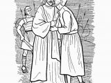 Judas Betrays Jesus with A Kiss Coloring Page Apostles Coloring Pages Le Printables