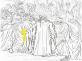 Judas Betrays Jesus with A Kiss Coloring Page Good Friday Coloring Pages Color Line Free Printable