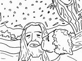 Judas Betrays Jesus with A Kiss Coloring Page Jesus is Kissed and Betrayed by Judas