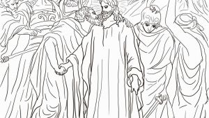 Judas Betrays Jesus with A Kiss Coloring Page Judas Betrays Jesus with A Kiss Coloring Page