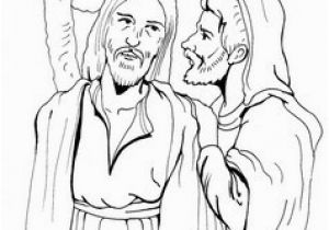 Judas Betrays Jesus with A Kiss Coloring Page Kiss Of Judas Coloring Pages
