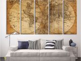 Jumbo Wall Murals Cheap Oversized Canvas Art Prints Vintage World Map Canvas Print X