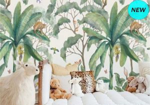 Jungle Animals Wall Mural Jungle Wall Mural Wallpaper Removable Peel & Stick Wallpaper