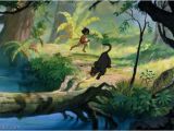 Jungle Book Mural Jungle Background Art for the 1967 Movie Illustrations