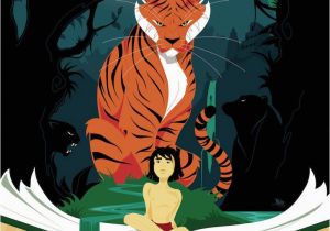 Jungle Book Mural these Jungle Book Posters are Both Vibrant and foreboding