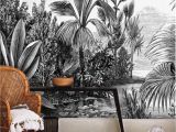 Jungle Book Wall Mural Jungle Wallpaper Bohemian Wall Mural Tropical Palm Retro