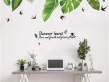 Jungle Dreams Wall Mural Home Tropical Jungle Green Leaves Wall Sticker Decoration Living
