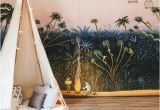 Jungle Mural for Children S Room Little Explorers Mural forest Bunny Scene Wallpaper Garden Scene