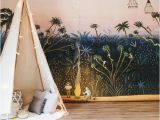 Jungle Mural for Children S Room Little Explorers Mural forest Bunny Scene Wallpaper Garden Scene