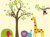 Jungle Safari Wall Murals Safari Wall Decals Nursery Safari Decals Kids Room Wall