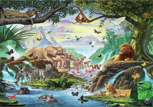 Jungle Scene Wall Mural for Mural