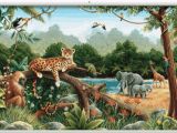 Jungle Scene Wall Mural Rainforest Minute Mural