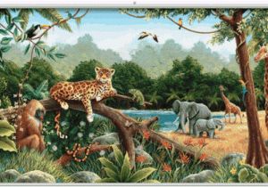 Jungle Scene Wall Mural Rainforest Minute Mural