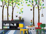 Jungle Wall Mural for Nursery Anber Giant Jungle Tree Wall Decal Removable Vinyl Mural Art Wall