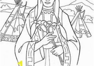 Kateri Tekakwitha Coloring Page St Kateri Tekakwitha Crossword Puzzle Homeschool