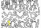 Keith Haring Coloring Pages 403 Best Kid Art Sillouette Haring Images In 2020