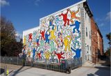 Keith Haring Wall Mural Keith Haring Mural We the Youth Restored In Philadelphia